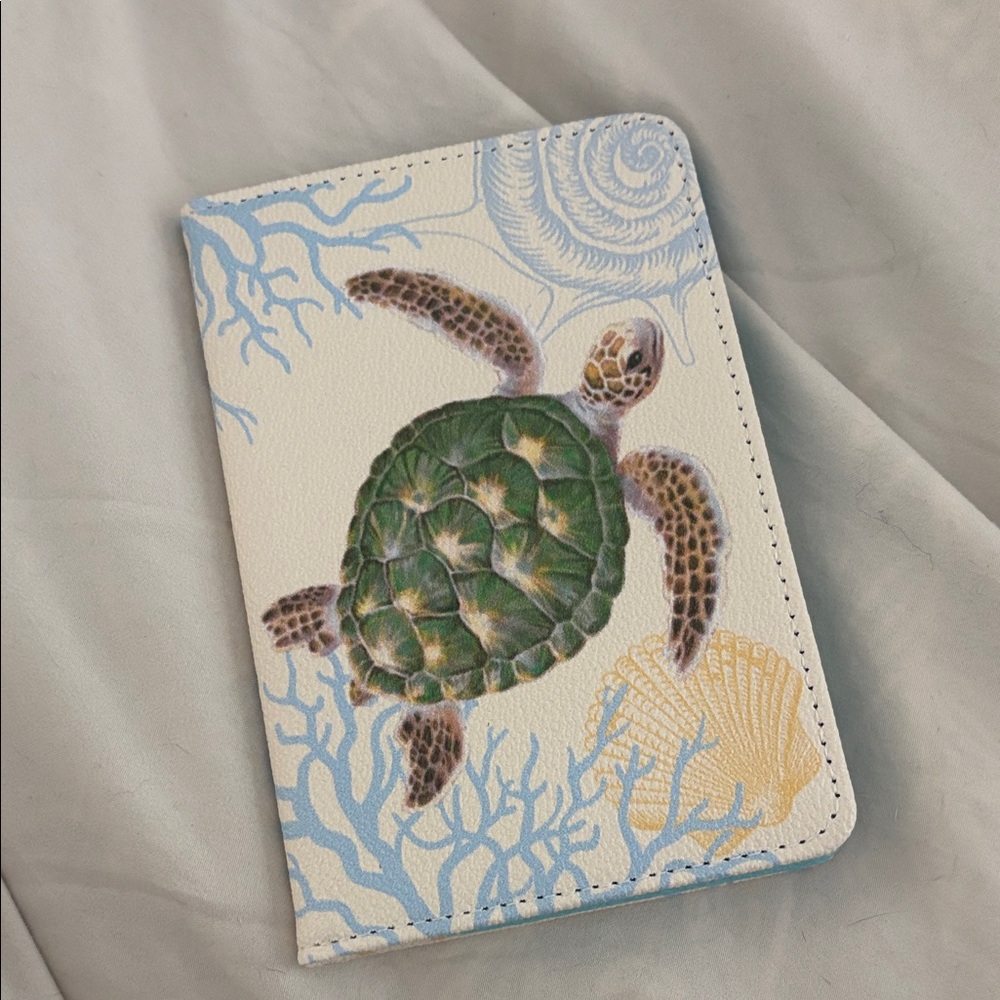 Sea Turtle Passport Holder. With card inserts!